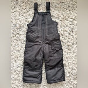London Fog Gray Boys Snowsuit Snow Bibs Size 2T